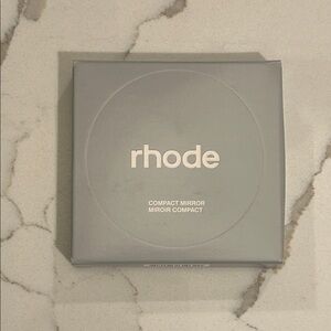 RHODE Silver Compact Mirror NIB